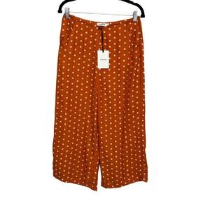 Farrow Polka Dot Pants Orange Medium NWT